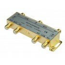 Monoprice PREMIUM 6 way Coax Cable Splitter F type Screw - 5~2400 MHz (for Video VCR Cable TV antenna)