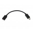Monoprice - MHL 11-pin to 5-pin Adapter Cable for Samsung Galaxy SIII - Black