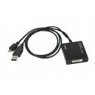 Monoprice MHL to DVI Adapter - Black