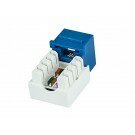 Monoprice Slim Cat5E Punch Down Keystone Jack - Blue