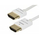 Monoprice 3ft Ultra Slim Series High Performance HDMI Cable w/ RedMere Technology - White