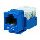 Monoprice Cat6 RJ-45 Tooless Keystone - Blue