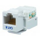 Monoprice Cat6 RJ-45 Tooless Keystone - White