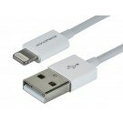 Monoprice 4-inch MFi Certified Lightning™ to USB Charge/ Sync Cable for iPad®, iPhone®, and iPod® - White