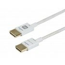 Monoprice - 10ft 18Gbps Ultra Slim Series High Performance HDMI® Cable w/ RedMere® Technology - White
