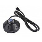 Monoprice - 6 Outlet Desktop Hub w/ Dual USB