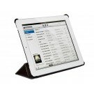 Monoprice - Synthetic Leather Stand/Cover with Magnetic Latch for iPad Air™ - Black