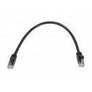 Monoprice - 0.5FT FLEXboot Series 24AWG Cat5e 350MHz UTP Bare Copper Ethernet Network Cable - Black