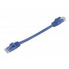 Monoprice - 0.5FT FLEXboot Series 24AWG Cat5e 350MHz UTP Bare Copper Ethernet Network Cable - Blue