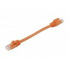 Monoprice - 0.5FT FLEXboot Series 24AWG Cat5e 350MHz UTP Bare Copper Ethernet Network Cable - Orange