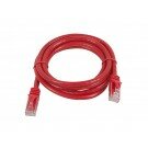 Monoprice - 5FT FLEXboot Series 24AWG Cat5e 350MHz UTP Bare Copper Ethernet Network Cable - Red