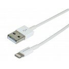 Monoprice - 3ft MFi Certified Lightning™ to USB Charge/ Sync Cable for iPad®, iPhone®, and iPod® - White