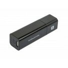 Monoprice - 2-in-1 Wall Charger and External Battery Pack for iPad®, iPhone®, iPod®, and other USB Mobile Devices (3000mAh, 1A) - Black