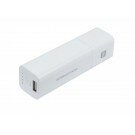Monoprice - 2-in-1 Wall Charger and External Battery Pack for iPad®, iPhone®, iPod®, and other USB Mobile Devices (3000mAh, 1A) - White