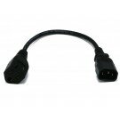 Monoprice - 1ft 18AWG Power Adapter Cord Cable - Black