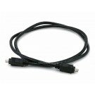 Monoprice IEEE-1394 FireWire iLink DV Cable 4P-4P M/M - 3ft (BLACK)