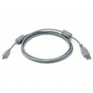 Monoprice 6ft A to Mini-B 4pin USB Cable w/ ferrites for FUJI Digital Camera - Gray
