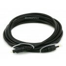 Monoprice 12ft Toslink to Mini M/M 5.0mm OD Molded Cable 