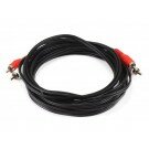 Monoprice - 12ft 2 RCA Plug/2 RCA Plug M/M Cable - Black