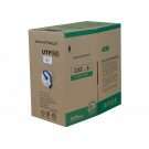 Monoprice - 1000FT 24AWG Cat6 550MHz UTP Stranded, In-Wall Rated (CM), Bulk Ethernet Bare Copper Cable - Blue