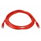 Monoprice 7ft 24AWG Cat6 500MHz Crossover Bare Copper Ethernet Network Cable - Red