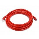 Monoprice - 14FT 24AWG Cat6 500MHz Crossover Bare Copper Ethernet Network Cable - Red