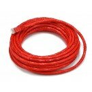 Monoprice - 25FT 24AWG Cat6 500MHz Crossover Bare Copper Ethernet Network Cable - Red