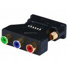 Monoprice DVI-I Male to 3 RCA Component Adapter w/ DIP Switch for ATI Video Cards (Gold Plated)