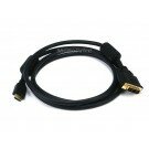 Monoprice 6ft 28AWG HDMI DVI Cable w / Ferrite Cores - Black