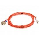 Monoprice Fiber Optic Cable, LC/SC, OM1, Multi Mode, Duplex - 5 meter (62.5/125 Type) - Orange