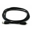 Monoprice IEEE-1394 FireWire iLink DV Cable 6P-4P M/M - 6ft Black
