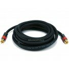 Monoprice 12ft High-quality Coaxial Audio/Video RCA CL2 Rated Cable - RG6/U 75ohm (for S/PDIF, Digital Coax, Subwoofer, and Composite Video) 