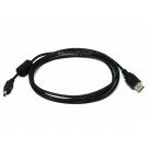 Monoprice 6ft A to Mini-B 14pin USB Cable w/ ferrites for FUJI Digital Camera