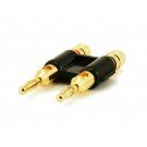 Monoprice Dual High-Quality Copper Speaker Banana Plugs [JX-74052] - Black