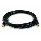 Monoprice 6ft RG6 (18AWG) 75Ohm, Quad Shield, CL2 Coaxial Cable with F Type Connector - Black