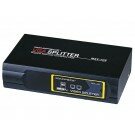 Monoprice - 2-Way SVGA VGA Splitter Amplifier Multiplier 400 MHz - Black