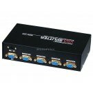 Monoprice 4-Way SVGA VGA Splitter Amplifier Multiplier 400 MHz - Black