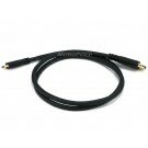 Monoprice 3ft 30AWG High Speed Mini-HDMI (Type C) to HDMI (Type A) Cable - Black
