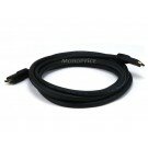 Monoprice 10ft 24AWG CL2 Silver Plated High Speed HDMI Cable - Black 