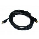 10ft 28AWG High Speed HDMI Cable w/Ferrite Cores - Black