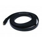Monoprice 10ft 24AWG CL2 Flat High Speed HDMI Cable - Black