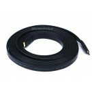 Monoprice 20ft 24AWG CL2 Flat Standard HDMI Cable - Black