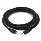 Monoprice IEEE-1394 FireWire iLink DV Cable 4P-4P M/M - 10ft (BLACK)
