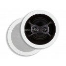  6-1/2 Inches Glass Composite 3-Way, Dual Voice Coil, Stereo In-Ceiling Speaker (Pair) - 40W Nominal, 100w Max