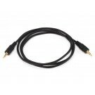 Monoprice - 3ft 2.5mm Stereo Plug/Plug M/M Cable - Black