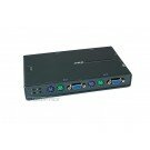 Monoprice - 4 Port PS2 type KVM Switch w/(4)sets of KVM cables