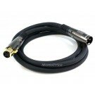 Monoprice 6ft Premier Series XLR Male to XLR Female 16AWG Cable (Gold Plated) [Microphone & Interconnect]