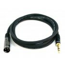 Monoprice 6ft Premier Series XLR Male to 1/4inch TRS Male 16AWG Cable (Gold Plated)