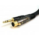 Monoprice 1.5ft Premier Series XLR Female to 1/4inch TRS Male 16AWG Cable (Gold Plated)