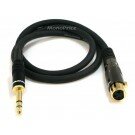 Monoprice 3ft Premier Series XLR Female to 1/4inch TRS Male 16AWG Cable (Gold Plated)